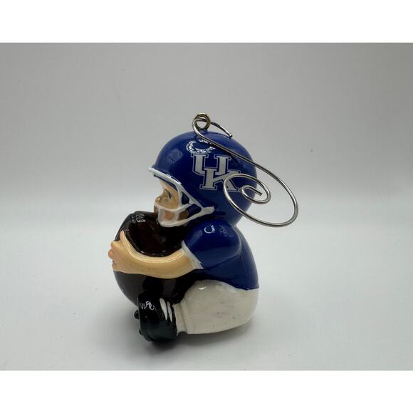 UK University of Kentucky LIL FAN TEAM PLAYER Football 3" Christmas Ornament - Picture 4 of 5